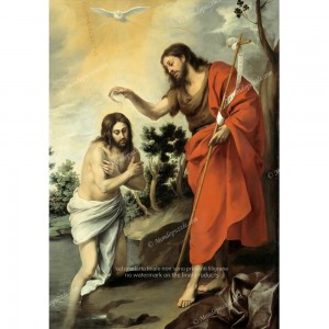 Puzzle "The Baptism of Christ, Murillo" (1000) - 61610