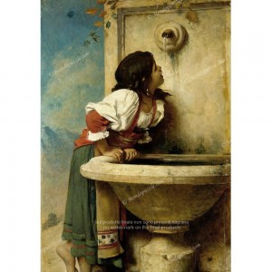 Puzzle "Roman Girl at a Fountain" (1000) - 41867