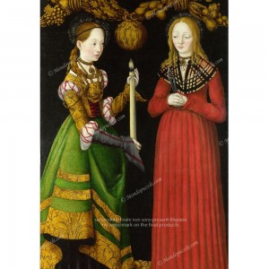Puzzle "Saints Genevieve and Apollonia" (1000) - 40312
