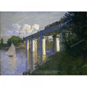 Puzzle "Ponte della ferrovia a Argentuil, Monet" - 61066