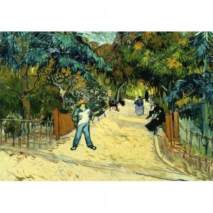 Puzzle "Ingresso del Parco pubblico ad Arles, Van Gogh" 1000