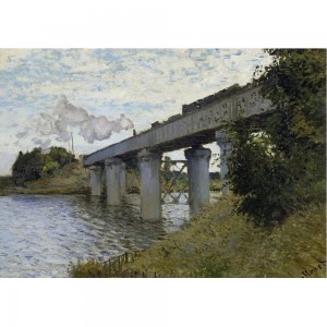 Puzzle "Ponte della ferrovia a Argentuil, Monet" - 61066
