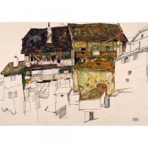 Puzzle "Old Houses in Krumau, Schiele" 1000 pz - 61107