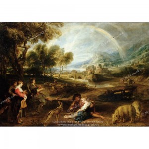 Puzzle "Paesaggio con arcobaleno, Rubens" (1000) - 61140