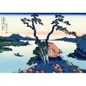 Puzzle "Lake Suwa, Hokusai"...